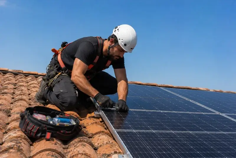Maintenance et monitoring de panneaux solaires à Lacquy