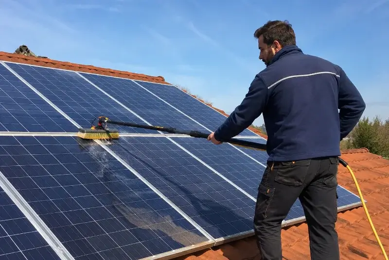 Nettoyage et entretien de panneaux solaires à Lacquy
